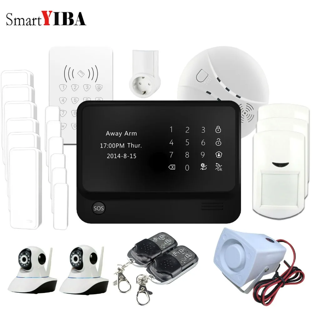 

SmartYIBA G90B Plus WIFI GSM Alarm System APP Control Smart Socket For Home Appliance Security Camera Smoke Fire Protection