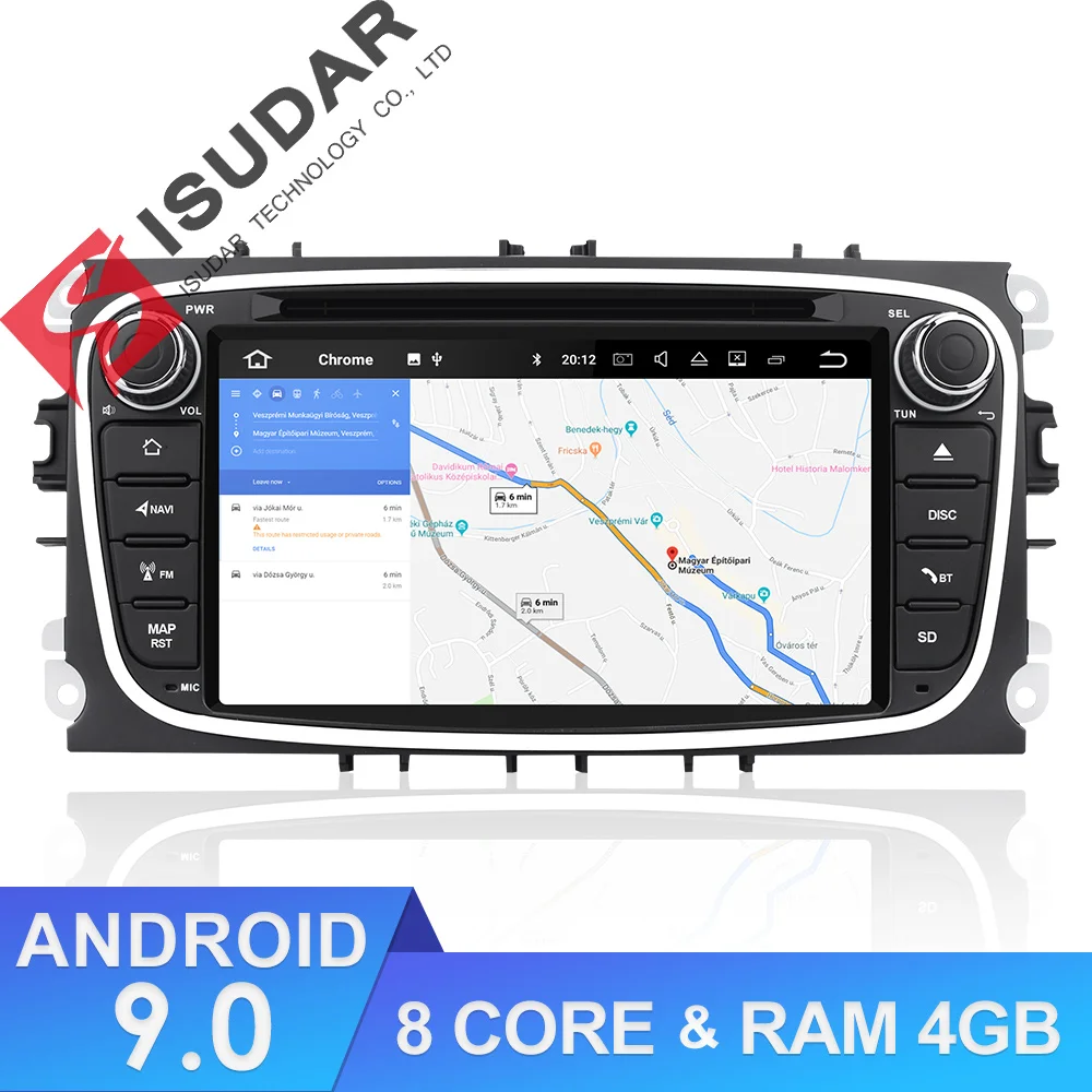 Isudar Car Multimedia player Android 9 GPS Autoradio 2 Din For FORD/Focus/Mondeo/S-MAX/C-MAX/Galaxy RAM 4GB 32GB Radio DSP DVR Isudar Car Multimedia player Android 9 GPS Autoradio 2 Din For FORD/Focus/Mondeo/S-MAX/C-MAX/Galaxy RAM 4GB 32GB Radio DSP DVR