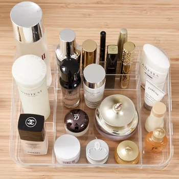 

Transparent Plastic Desktop Cosmetic Storage Boxes And Multi-Function Modern Home Bedroom Bathroom Skin Care Storage Boxes