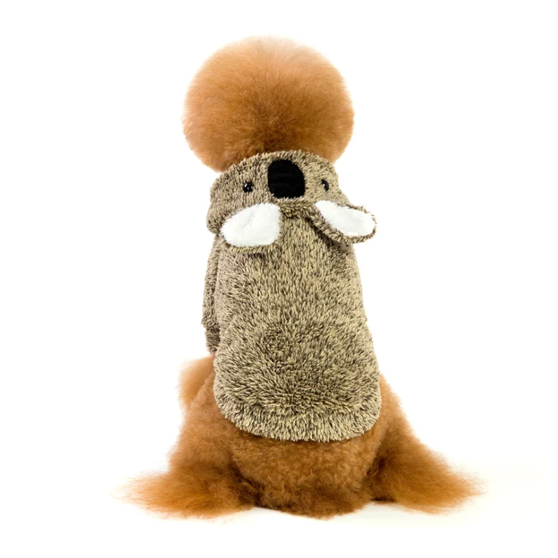Cute Sloth Bear Cospaly Pet Clothes Small Dog Clothes Bear Ears Sweatshirt Warm Autumn And Winter Hooded Jacket Pet Sweater Cute Sloth Bear Cospaly Pet Clothes Small Dog Clothes Bear Ears Sweatshirt Warm Autumn And Winter Hooded Jacket Pet Sweater