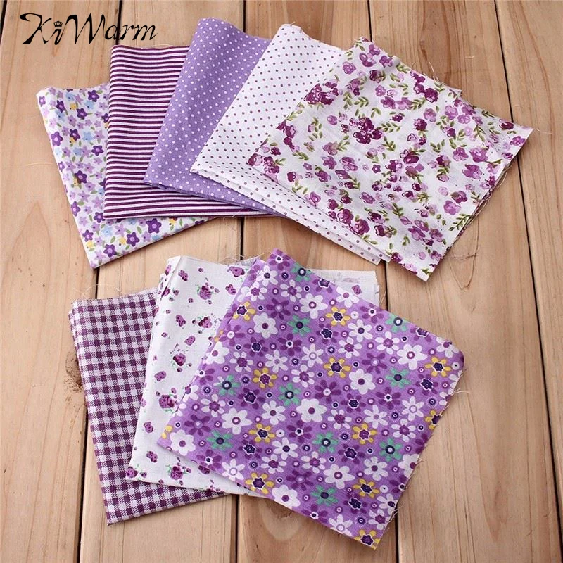 KiWarm 8Pcs Best Price DIY Handcraft Pre Cut Squares Home Decor Quilt