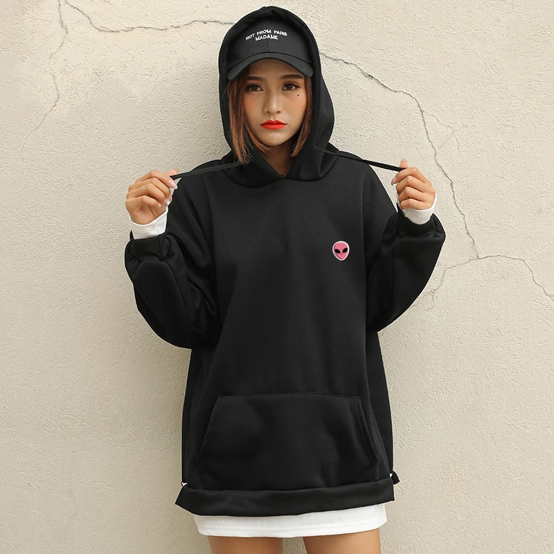 HIRIGIN 2017 Autumn Winter faux fur Sweatshirts Casual