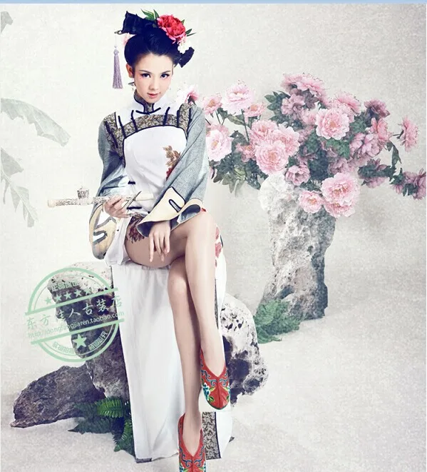 Новое поступление фотография древнекитайский карнавальный костюм Династия Цин костюм принцессы ленивая Весна