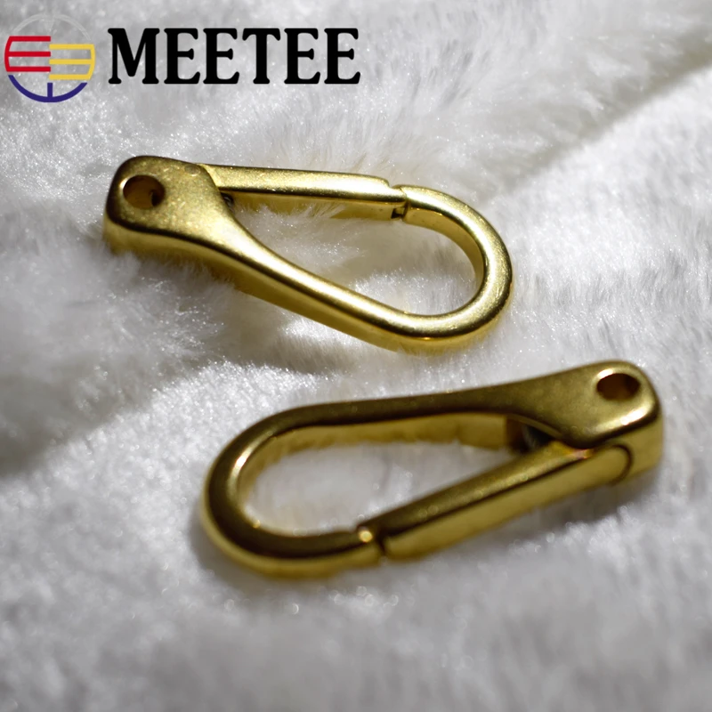 2шт Meetee Твердый латунный крюк металлическая застёжка сумка для багажа скоба с