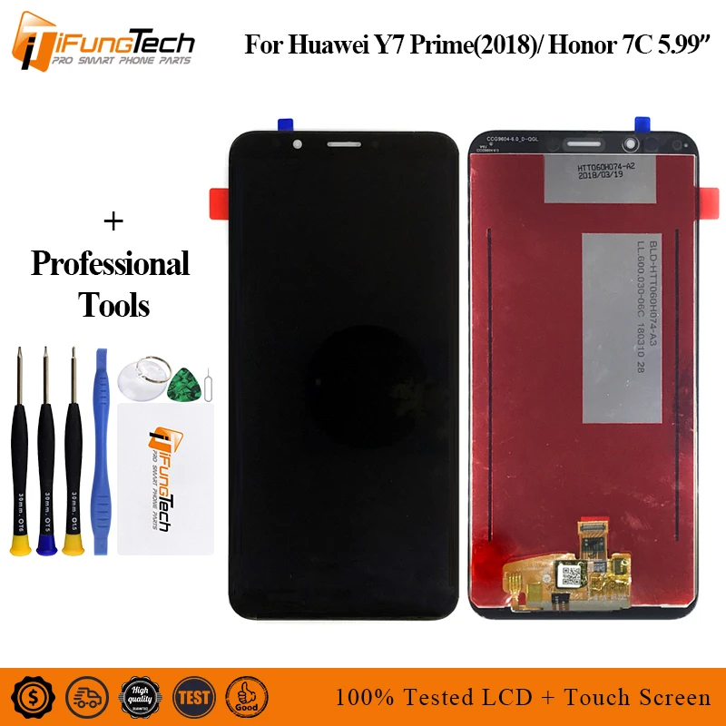

Brand New Y7 Prime 2018 LCD 5.99" Enjoy 8 LCD For Huawei honor 7c LCD Display +Touch Screen Digitizer Assembly LND-AL30 AUM-L41