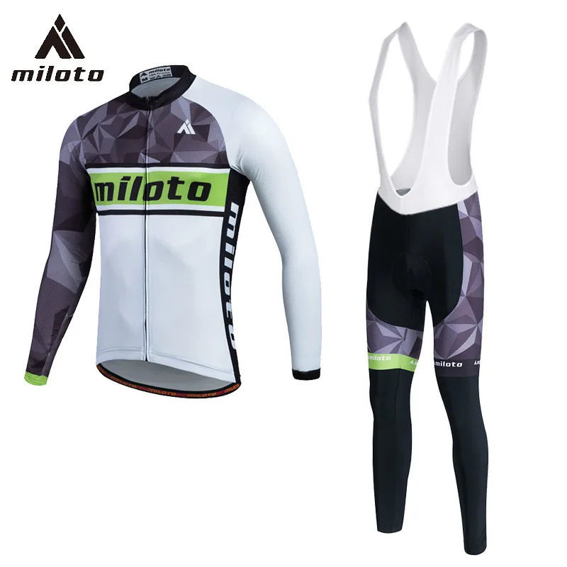 

MILOTO Thin Long Sleeve Cycling Clothing Man High Quality Bike Clothes Bike Body Fit