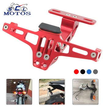 

Sclmotos- Universal Fender Eliminator License Plate Bracket Tail For kawasaki Z750 Z800 ER6N for Yamaha YZF R1 R6 MT07 MT09 TMAX