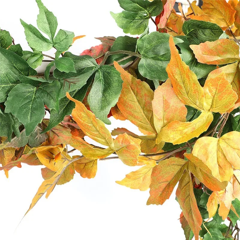 

Artificial vine leaf simulation plant flower 180cm fall maple leaf garland silk long vine wedding garden party home decor