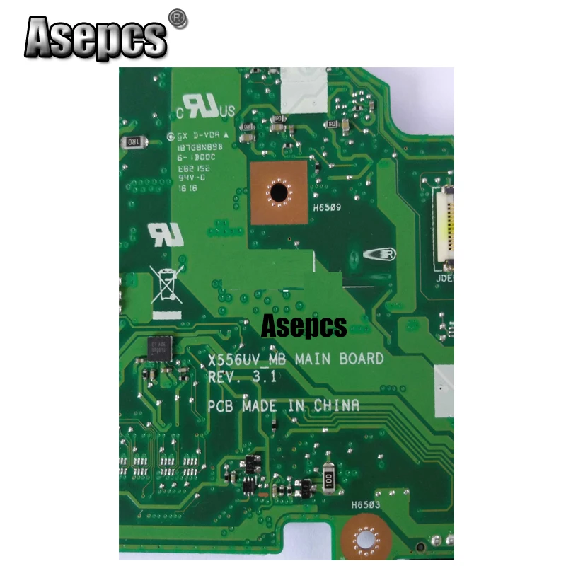 Asepcs X556UR X556UF X556U тестовая оригинальная материнская плата 4G ram I5-6200U