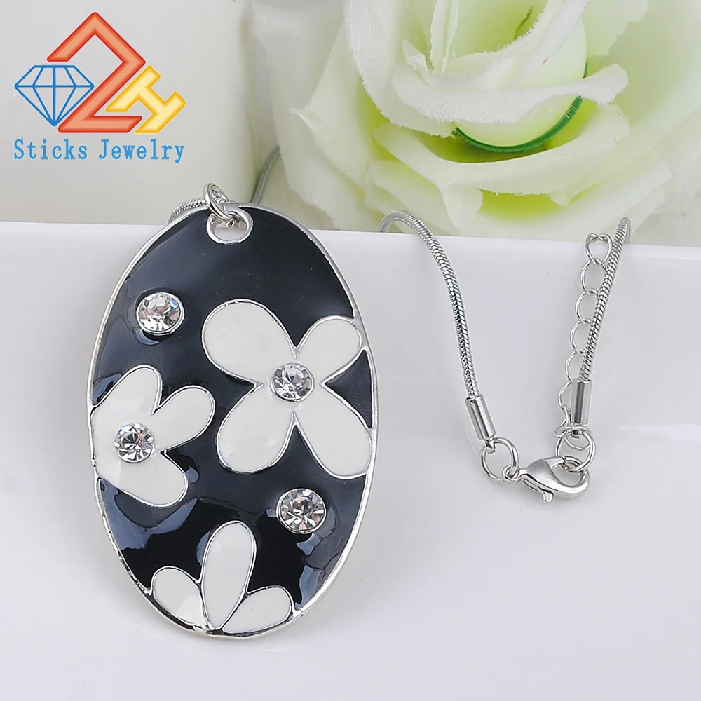 

(1 pieces / lot) 100% zinc alloy enamel pendant necklace