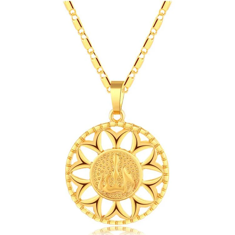 

Cute sunflower crystal necklace&pendant hollow women personalized delicate flower necklace gift gold necklace jewelry gift