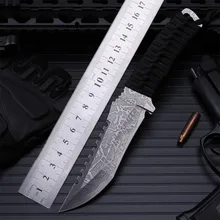 Новинка Горячая распродажа Открытый Тактический высокой твердости небольшой прямой нож пустыня кемпинг выживания фрукты Дайвинг охотничьи ножи