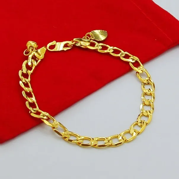 Genuine 24k Gold Bracelet Jh 018 Square Interlocking Fashion Unique Genuine 24k Gold Bracelet Jh 018 Square Interlocking Fashion Unique Ultra Low Cost Whole