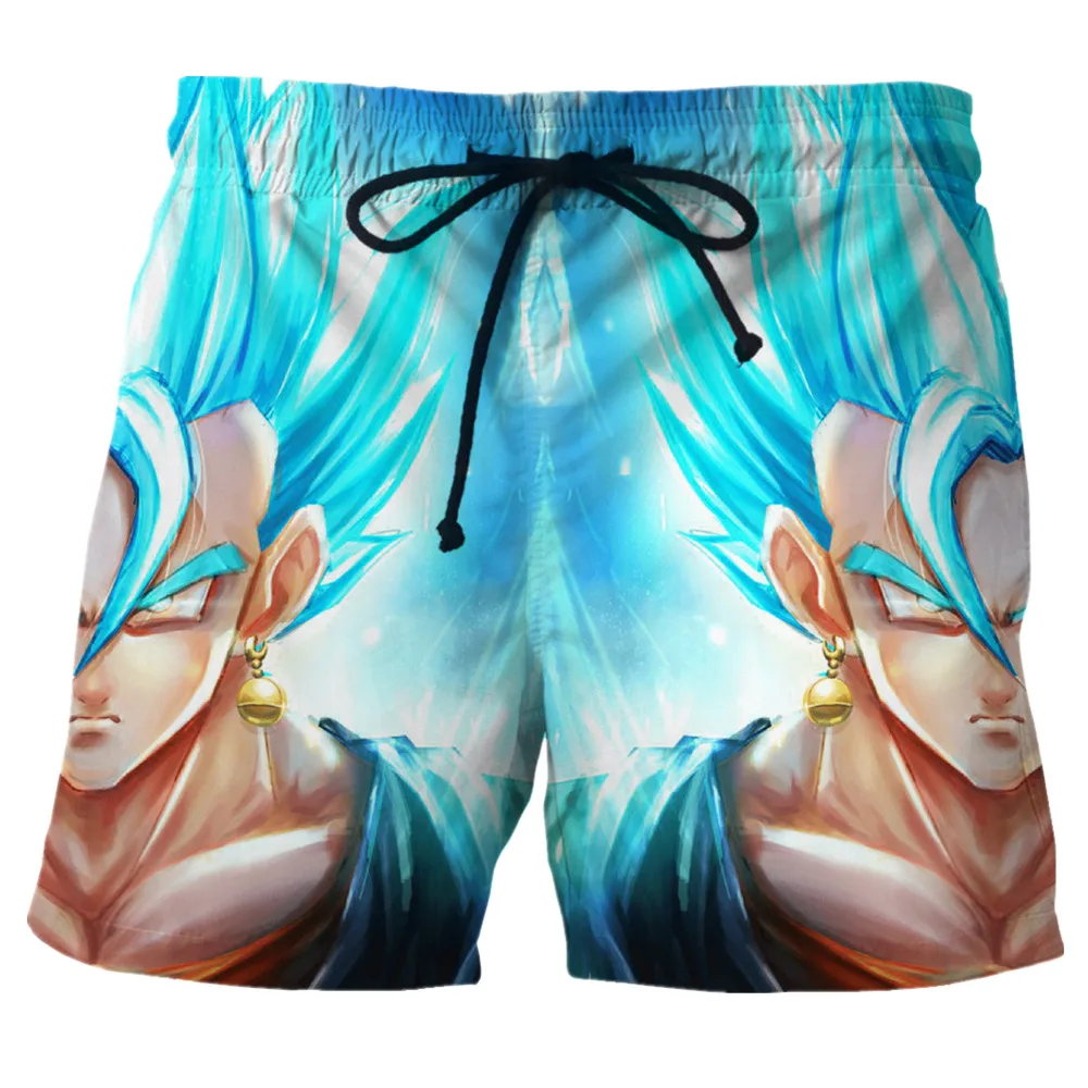 Новые модные быстросохнущая Пляжные шорты 3D принт Dragon Ball Гоку мультфильм смешной Шорты для женщин модные korte broek хип-хоп быстросохнущая