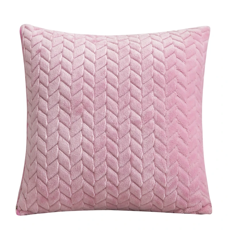 Однотонные мягкие подушки в скандинавском стиле, наволочки для дивана, наволочки для подушек, розовый, белый, серый, синий, коричневый, чехлы для подушек, чехол для домашнего декора