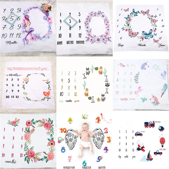 Patrón de dibujos animados para bebé, utilería de fondo para fotografía, mantas, telón de fondo, calendario de tela, accesorios de fotografía para niño y niña Patrón de dibujos animados para bebé, utilería de fondo para fotografía, mantas, telón de fondo, calendario de tela, accesorios de fotografía para niño y niña