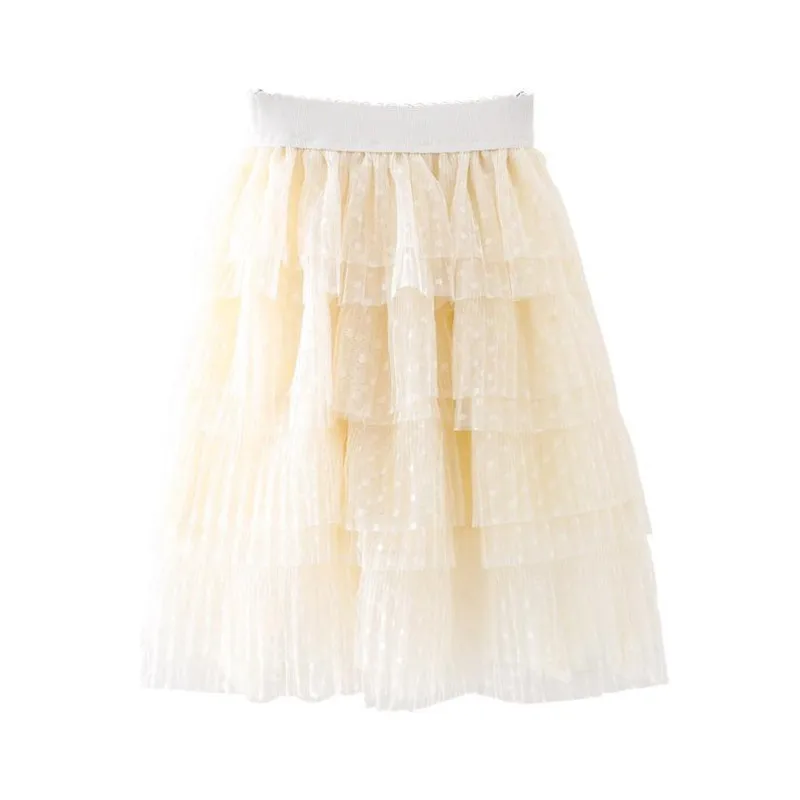 

DFXD Spring Baby Girls Tutu Skirts Kids Elastic Waist Pettiskirt Girl Princess Tulle Skirt Ball Gown Skirts Children Clothing