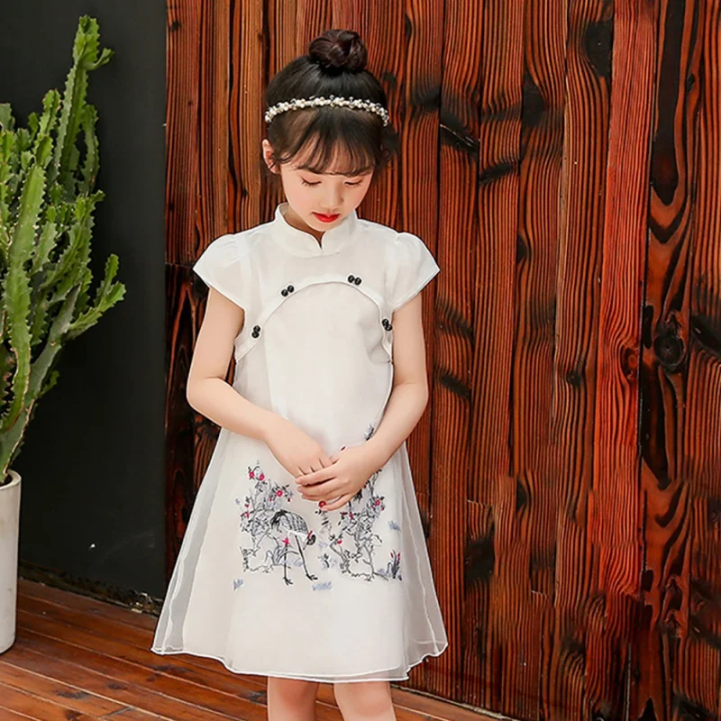 Nuevo vestido de primavera para niñas chinas cheongsam Ropa de fiesta de  cumpleaños vestido clásico para niñas Qipao - AliExpress Madre y niños