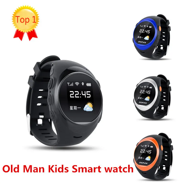 

ZGPAX Smart Watch With SOS GPS Smartwatch S888 WIFI Anti Failing Alarm Tracker For Man Woman elder Kids Gift High Quality