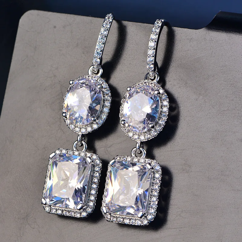 HTB1Gp29SmzqK1RjSZFLq6An2XXaW PANSYSEN 2019 Luxury Natural Emerald Women's Drop Earrings Genunie 925 silver Jewelry Earrings For Women Party Engagement Gifts
