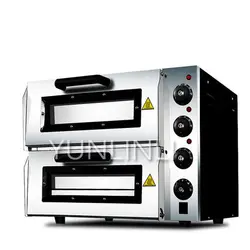 Промышленная электродуховка двухслойная выпечки машина большой емкости тостер Коммерческая печь для выпечки bst-dkx02