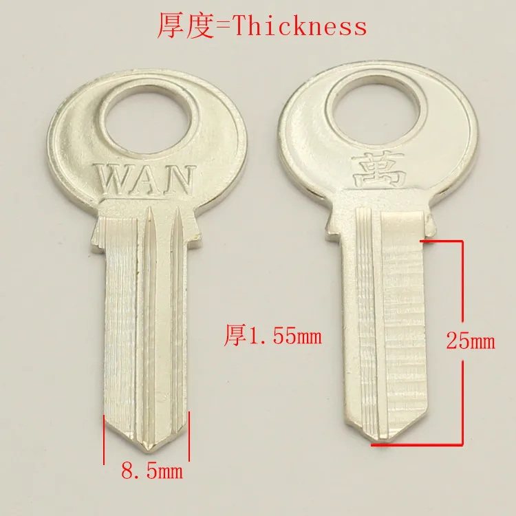 

A247 Wholesale Locksmith Keymother Brass House Home Door Blank Empty Key Blanks Keys 20 pieces/lot