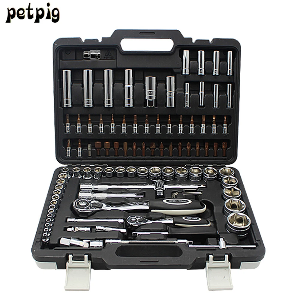 

94PCS Ratchet Wrench Set Tool Set Socket Wrench Car Repair Set Combination Tool Set