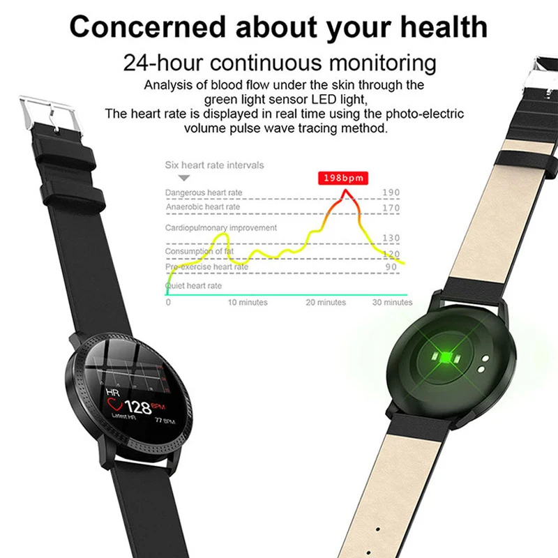 2019 New Multifunction Couple Watch Heart Rate Monitoring Smart Watch Men's Sports Watches Top Brand Woman Watch IP67 Waterproof