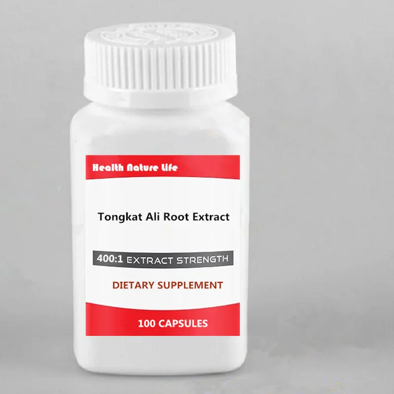 Настоящие травы Tongkat Ali экстракт 800 мг-400: 1 экстракт сила-100 вегетарианские капсулы