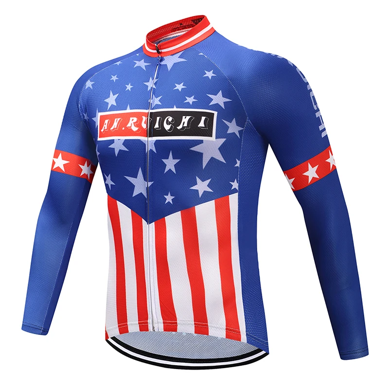 

Breathable Men Long Sleeve Cycling Jersey Anti-sweat Quick Dry Bike Riding Jerseys Customized/Wholesale Service