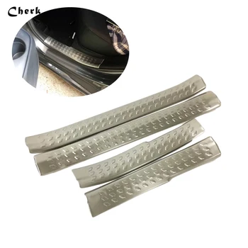 

4 pcs Stainless Steel Door Sill Scuff Plate Cover Trim For Toyota C-HR C HR 2016-2017