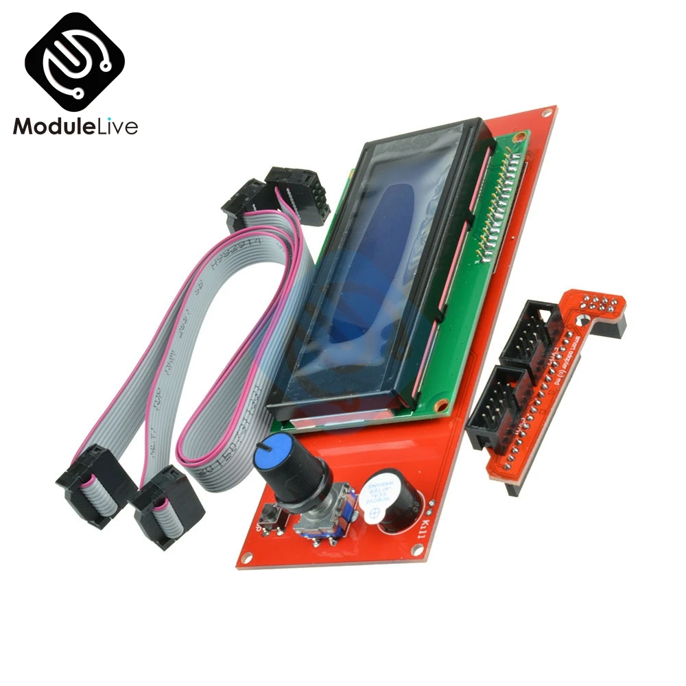 ЖК-дисплей 3d принтер Reprap Smart control ler Reprap RAMPS 1,4 2004 ЖК-управление с адаптером Mendel