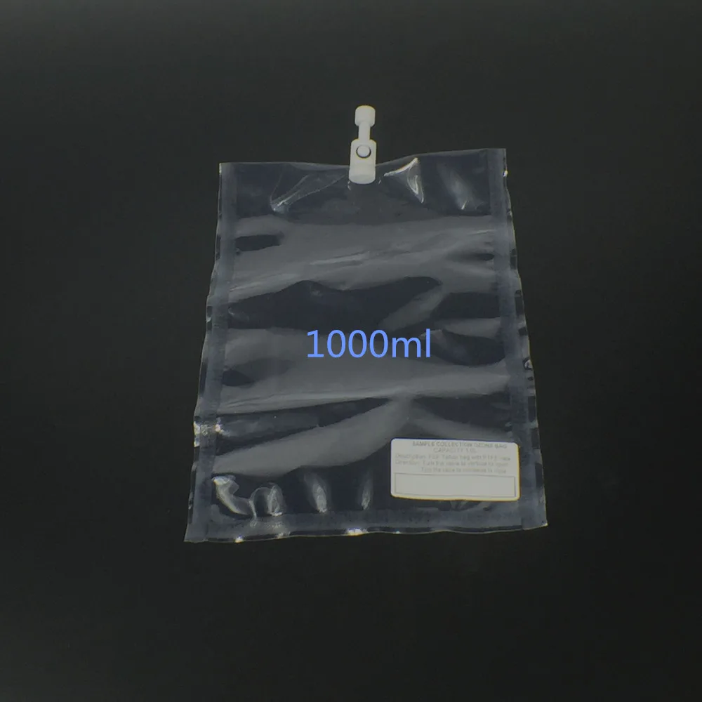 Ozone collection bag,laboratory ozone collection bag FEP Teflon with PTFE Valve 1000ml