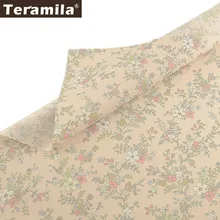 Teramila хлопок цветы ткань метров Telas Tissus DIY одеяла лоскутное простыня шторы детское платье для дома саржевая ткань