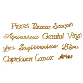 

12 Constellation English Name Resin Metal Fillings Epoxy Mold Jewelry Making