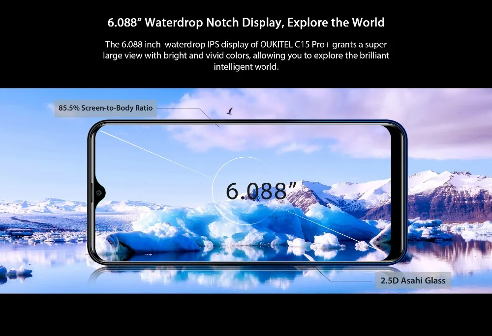 OUKITEL C15 Pro+ Android 9,0 6,088 ''19:9 Pie 3 ГБ 32 ГБ смартфон MT6761 водослива отпечатков пальцев лицо ID 5G WiFi 4G мобильный телефон