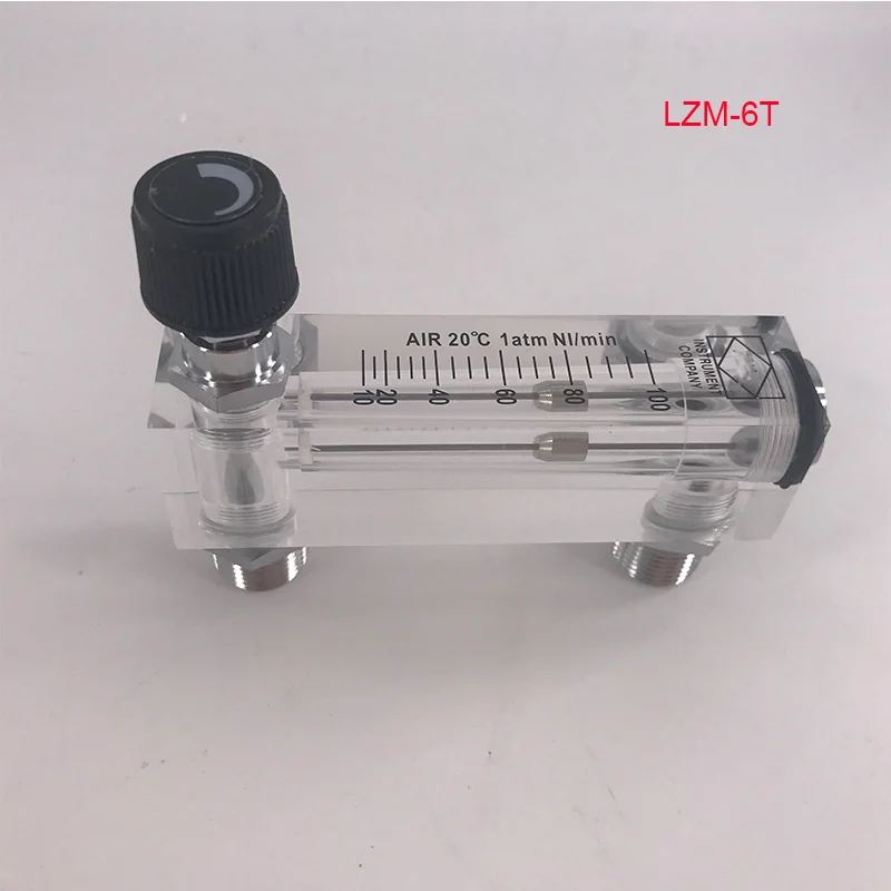 

LZM-6T small air panel fuel oil Water flow meter types meter for oxygen concentrator