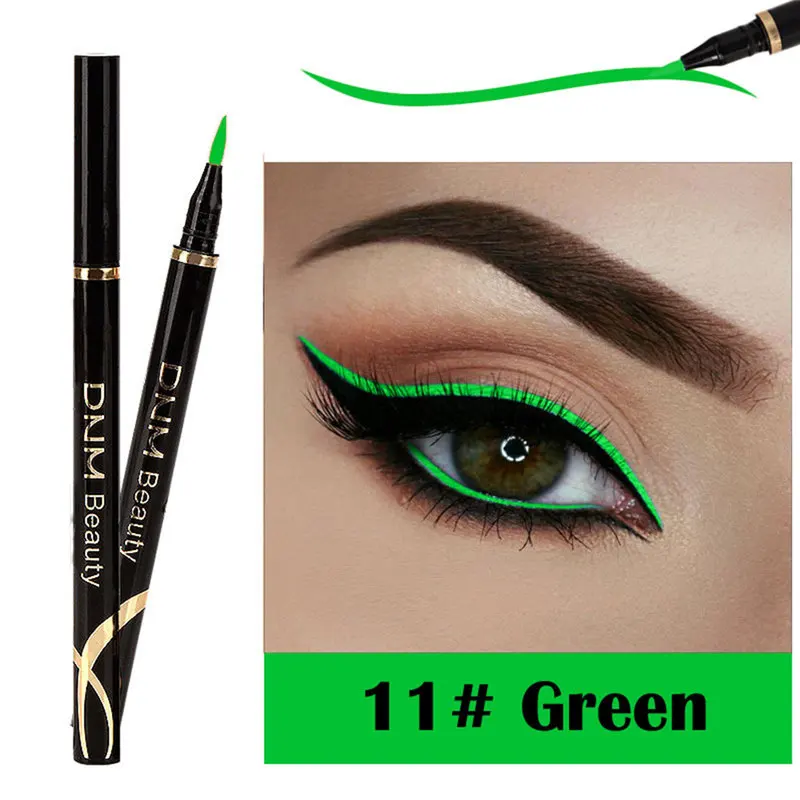 

Black Pink Green Liquid EyeLiner Pencil Cosmetics 12 Colors Waterproof Long-lasting Quick Dry Eye liner Makeup