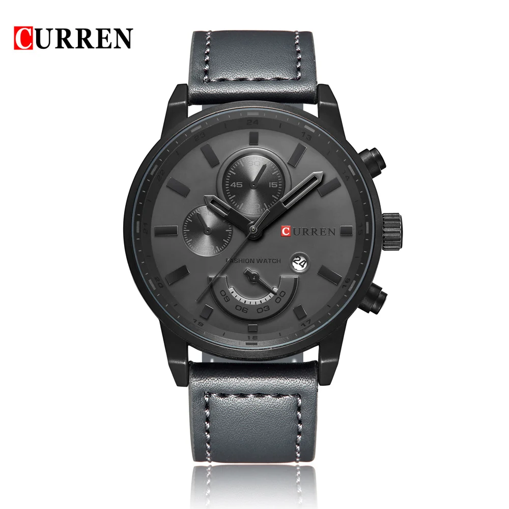 

Men's Fashion Casual Sport Quartz Watch Mens Watches Top Brand Luxury Leather Drop Shipping Wristwatch Male Clock CURREN 8217