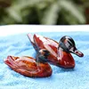 Wood Mandarin Duck Animal Miniature Fairy Garden Home Houses Decoration Mini Craft Micro Landscaping Decor DIY Accessories ► Photo 2/5