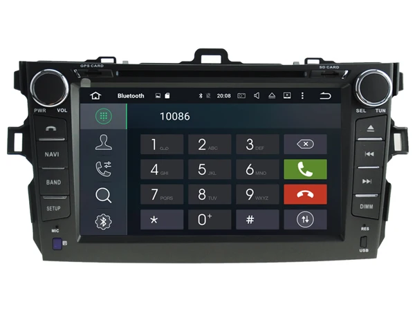 Cheap Ips screen Android 8.0 Car Dvd Navi Player FOR TOYOTA COROLLA 2007 2008 2009 2010 2011 2012 gps suto stereo audio multimedia 3
