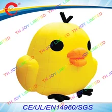 Воздуха до двери, 3 м/5 м пасхальное украшение гигантская желтая надувная цыпленок животное модель