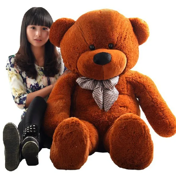 1PC 140cm teddy bear plush toys skin holiday gift birthday gift valentine gift free shipping stuffed animals bear skin