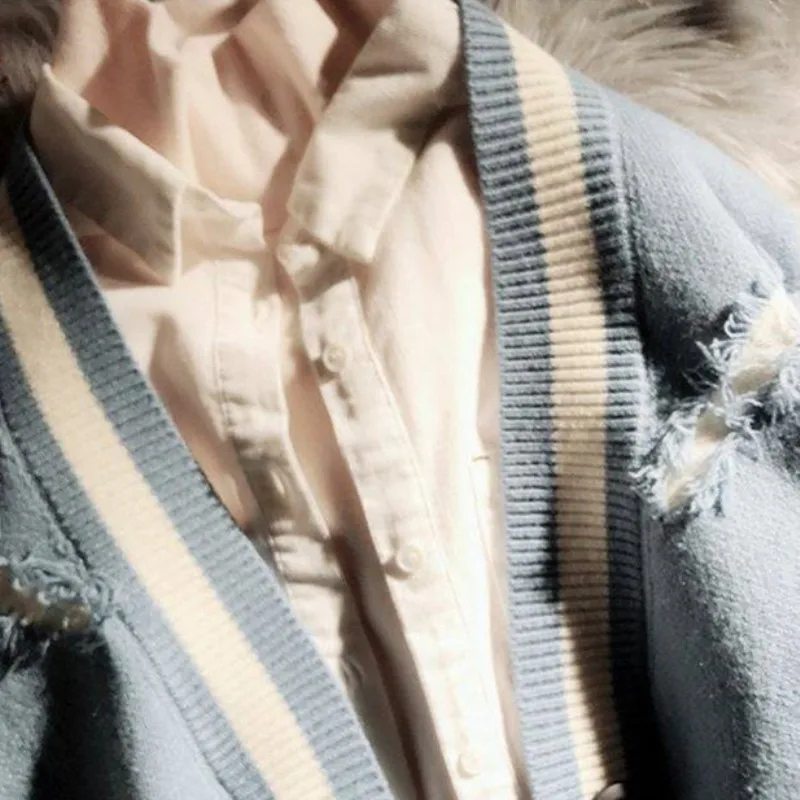 Neploe размера плюс вязаный кардиган для женщин зимние теплые пальто одежда свободные большие карманы женский свитер Корейская мода Pull Femme