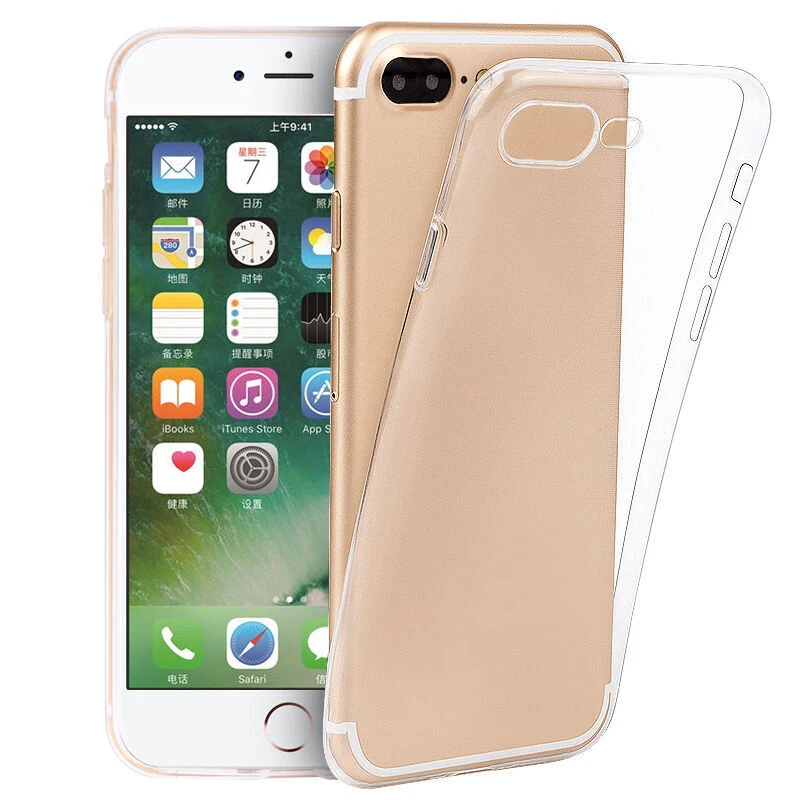 Чехол для iPhone 8 Plus чехол телефона 7 se X Xs Max XR 6 силиконовый Tranprent Чехлы S 5S Plus| |