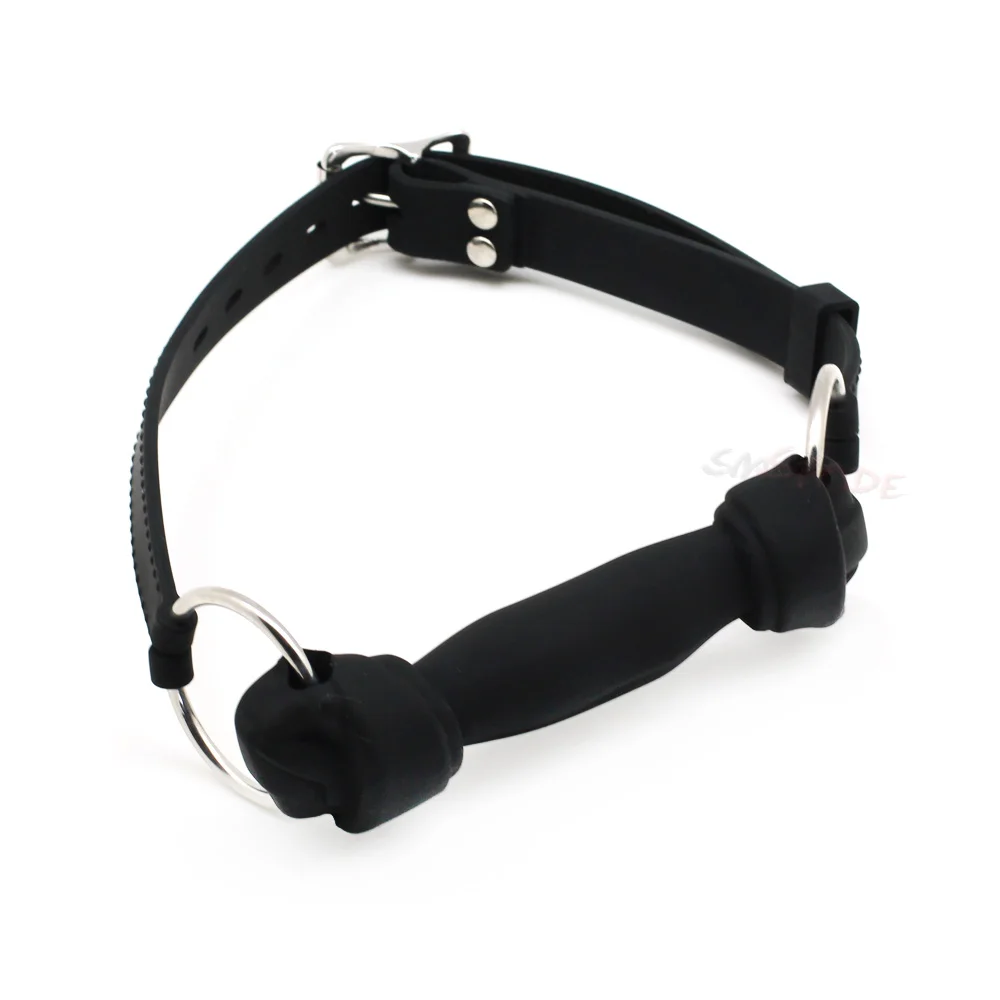 smspade black silicone bite gag bondage sex restraint Open Mouth Gag Dog Bone Ball Fetish bdsm Bondage Restraints sex toys KX10 smspade black silicone bite gag bondage sex restraint Open Mouth Gag Dog Bone Ball Fetish bdsm Bondage Restraints sex toys KX10