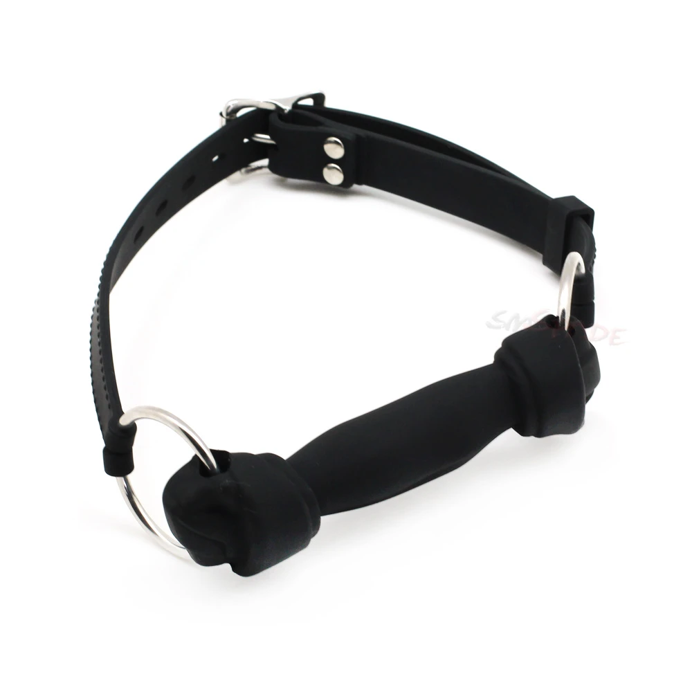 Silicone Mouthball Dog Bone Mouth Plug Female Black Silicone Mouthball Dog Bone Mouth Plug Female Black