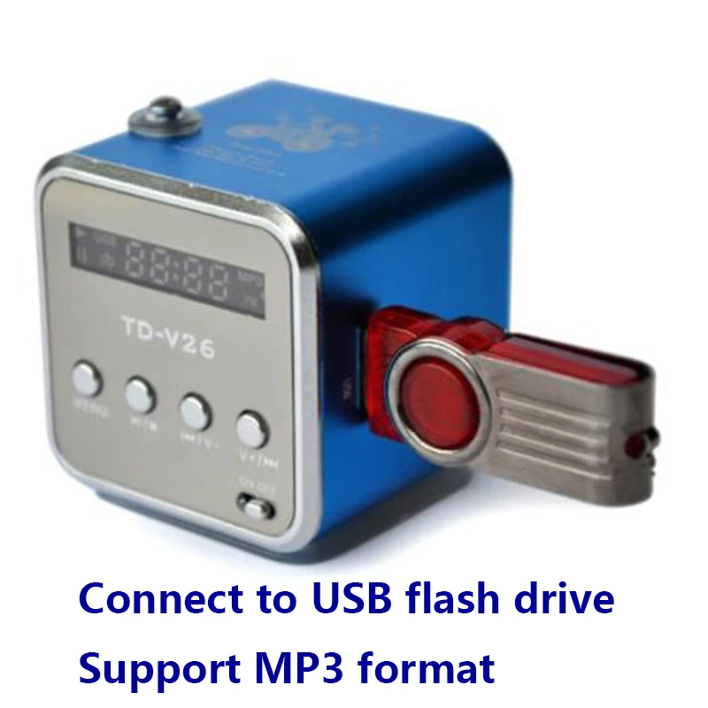 Цифровой мини ресивер с поддержкой usb FM радио MP3 портативная музыкальная колонка