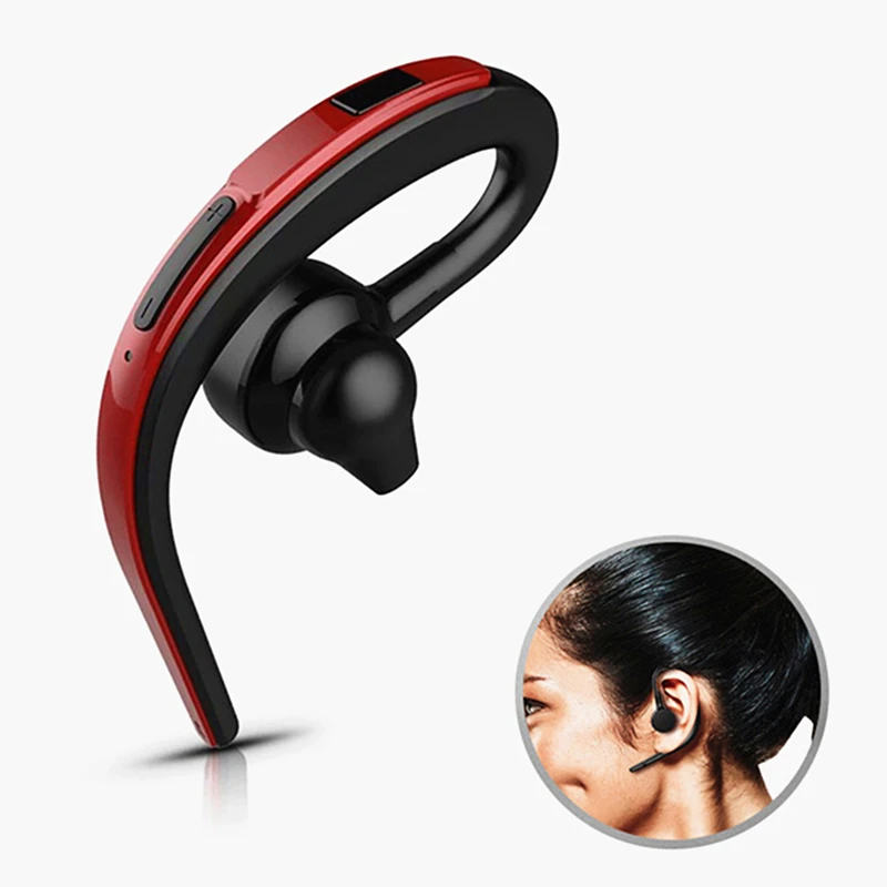 

2018 New Design Wireless Bluetooth Headset Business Earphone Noise Cancelling Sports Headphone with Mic Voice Control Driver