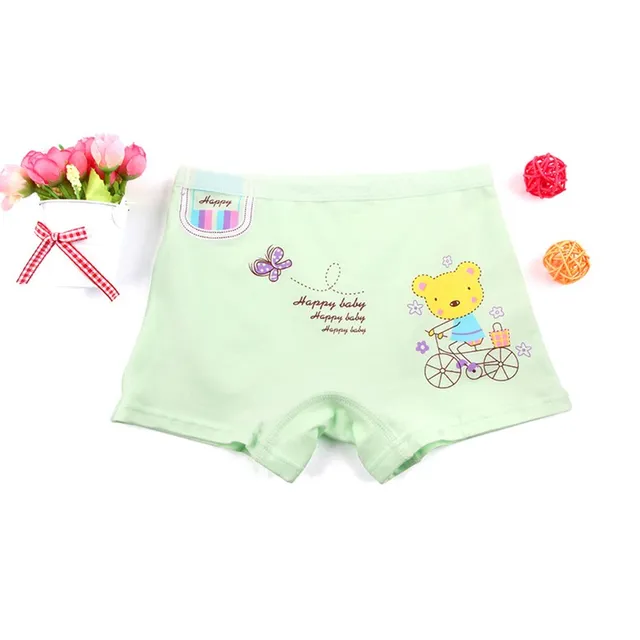 5PCS/LOT Girls Baby Adorable Cartoon Boxer Short Baby Modal Cotton Soft Ventilate Underwear Underpant